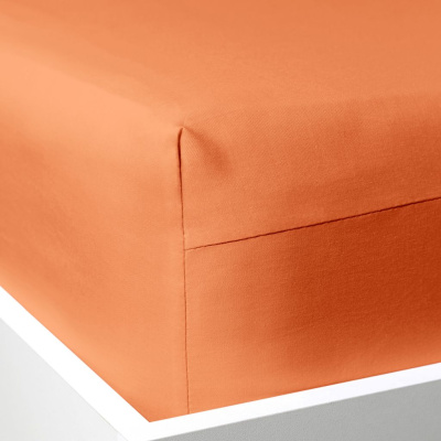 Простыня на резинке Ярко-оранжевый/Vivid orange