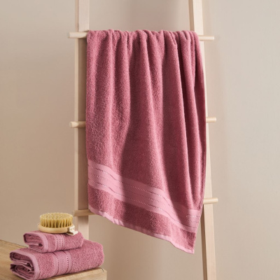 Полотенце махровое Базена/Basena, пыльная роза