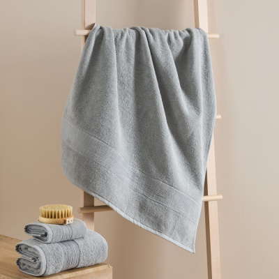 Полотенце махровое Складка/Piega, серое