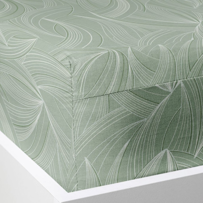 Простыня на резинке Танцующие листья/Dancing Leaves