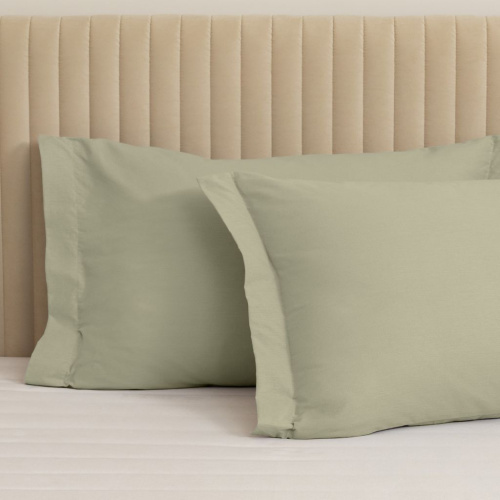 Комплект наволочек Светло-оливковый с ушками, перкаль