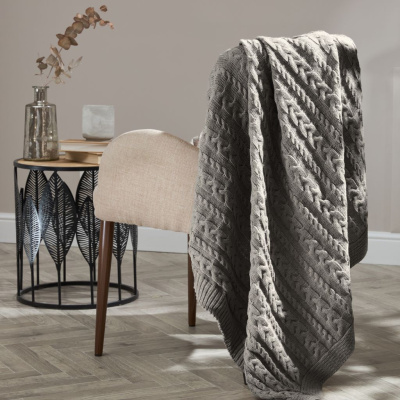 Плед Новаллас/Novallas, серый