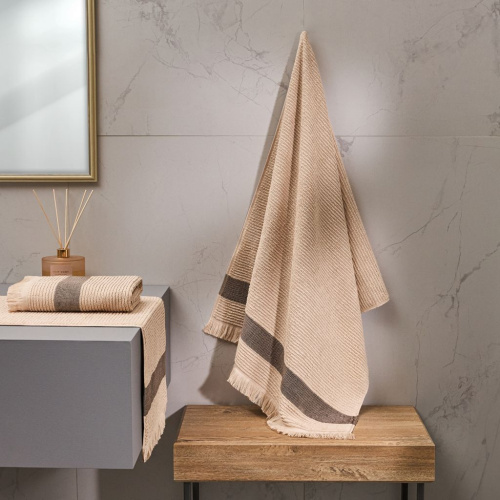 Полотенце махровое Монталто/Montalto, бежевое