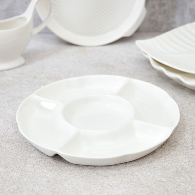 Менажница Зефир/Marshmallows круглая