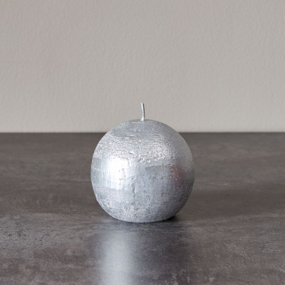 Свеча Пламя серебра/Fiamma Silver круглая II