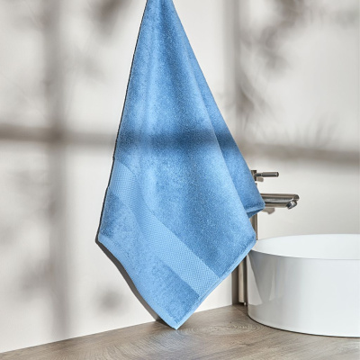 Полотенце махровое Густо/Gusto, голубое