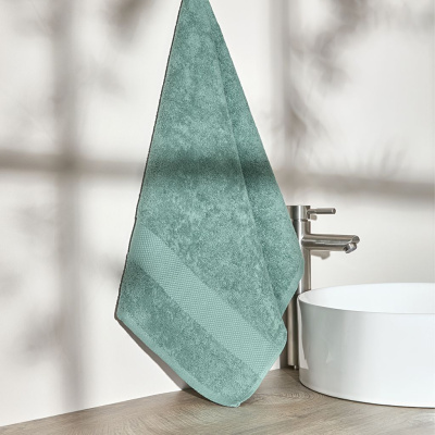 Полотенце махровое Густо/Gusto, зеленое