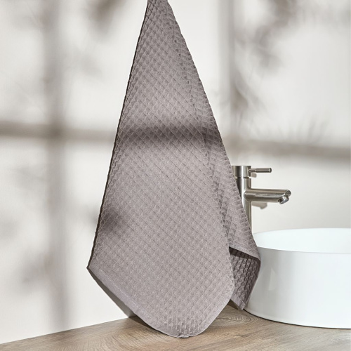 Полотенце вафельное Лорг/Lorgo, гранит