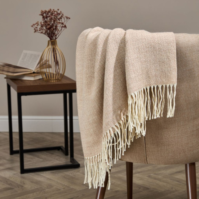 Плед Инес/Ines, бежевый