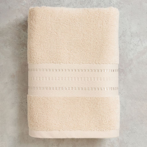 Полотенце махровое Базена/Basena, крем-брюле