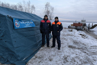 Передвижной спасательный пункт появился на паромной переправе Жатай — Техтюр / ЯСИА   