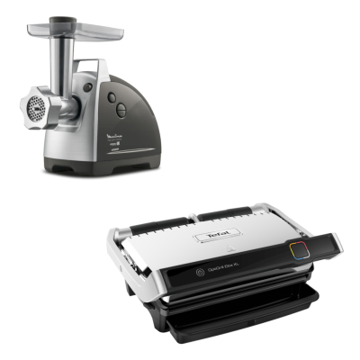 Мясорубка Moulinex ME687832 + Электрогриль Tefal GC760D30