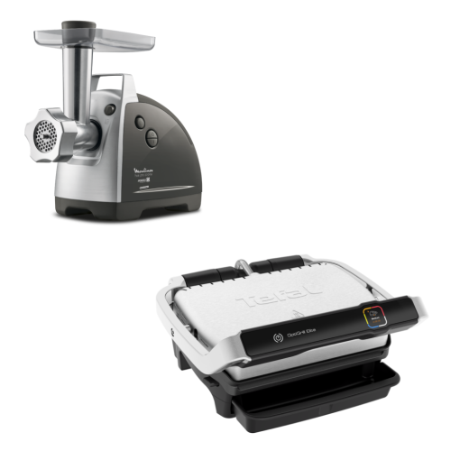 Мясорубка Moulinex ME687832 + Электрогриль Tefal GC750D30