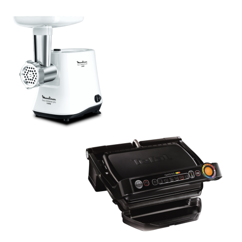 Мясорубка Moulinex ME301132 + Электрогриль Tefal GC712834