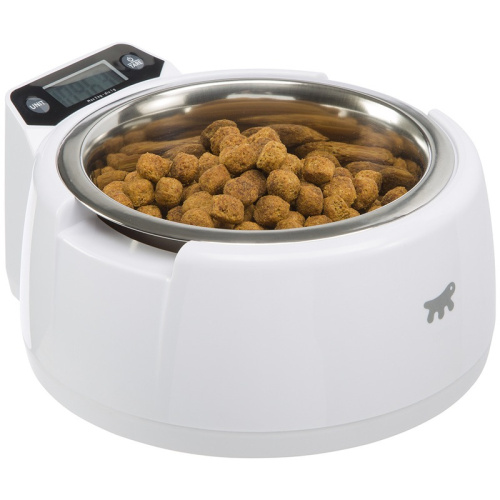 Миска Ferplast Optima с электронными весами, пластик и нерж.сталь супер премиум Китай 1 уп. х 1 шт. х 0.907 кг