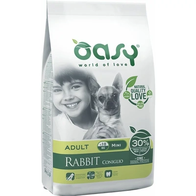 Oasy Dry Dog OAP Adult Small сухой корм для взрослых собак мелких пород c кроликом повседневный супер премиум для взрослых с кроликом породы мелкого размера мешок Испания 1 уп. х 1 шт. х 2.5 кг