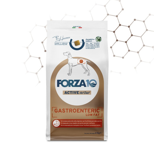 Forza10 Active Gastroenteric Low Fat сухой корм для взрослых собак, при острых проблемах желудочно-кишечного тракта - 10 кг ветеринарный супер премиум монобелковый для взрослых с рыбой для всех пород мешок Импортный корм 1 уп. х 1 шт. х 10 кг