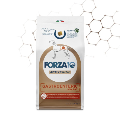 Forza10 Active Gastroenteric Low Fat сухой корм для взрослых собак, при острых проблемах желудочно-кишечного тракта - 10 кг ветеринарный супер премиум монобелковый для взрослых с рыбой для всех пород мешок Импортный корм 1 уп. х 1 шт. х 10 кг