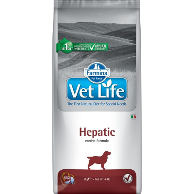 Farmina Vet Life Dog Hepatic ветеринарный диетический сухой корм для взрослых собак с хронической печеночной недостаточностью - 2 кг диетические супер премиум без курицы для взрослых с рыбой для всех пород мешок Импортный корм 1 уп. х 1 шт. х 2 кг