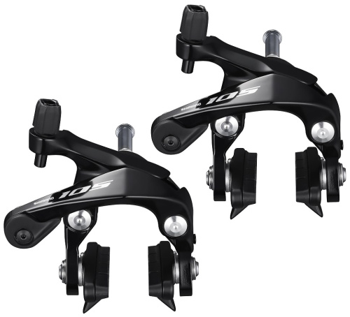 Ободной шоссейный тормоз Shimano 105 BR-R7000 (черный задний)
