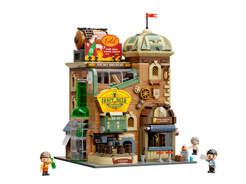 Modular Building 85023 Конструктор Фабрика по производству напитковр