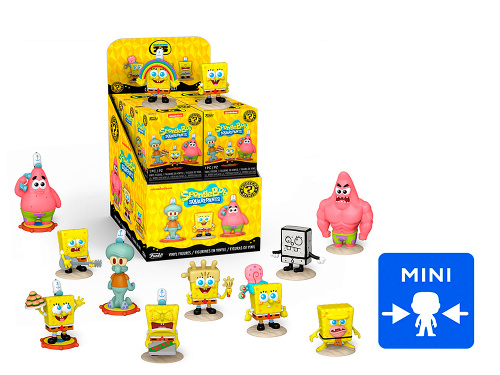 76102_F Фигурка Mystery Minis: Sponge Bob Square Pants, в ассортименте