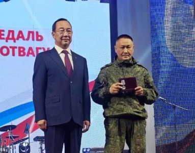 Наш земляк из Тас-Юряха награжден медалью «За отвагу» /    