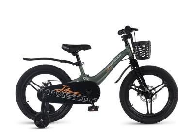 Детский велосипед Maxiscoo Jazz Pro 18, год 2026, цвет Зеленый