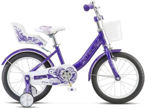 Детский велосипед Stels Little Princess 18, год 2026, цвет Фиолетовый