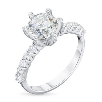 Кольцо из белого золота э4712кц10210603