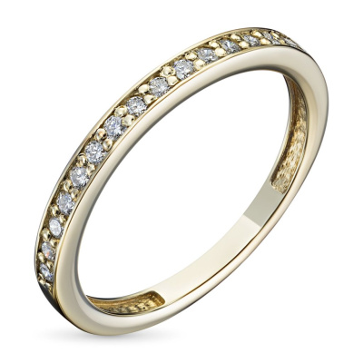 Кольцо из желтого золота с бриллиантами э0301кц04167100