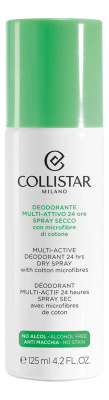 Сухой дезодорант-спрей Deodorante Multi-Attivo 24 Ore 125мл