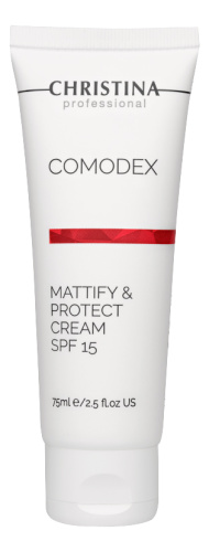 Матирующий защитный крем для лица Comodex Mattify & Protect Cream SPF15: Крем 75мл