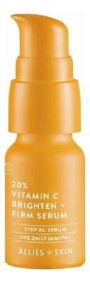 Осветляющая укрепляющая сыворотка для лица витамином C 20% Vitamin C Brighten + Firm Serum: Сыворотка 8мл