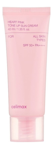 Солнцезащитный крем для лица Heart Pink Tone Up Sun Cream SPF50+ PA++++ 40мл