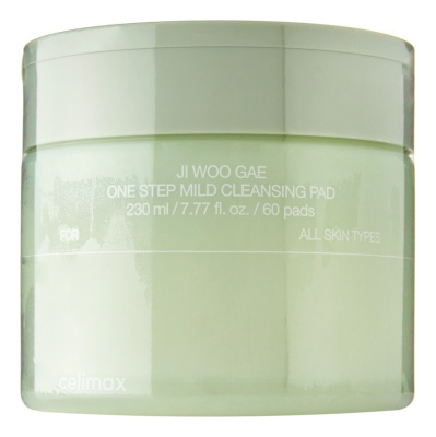 Пэды для снятия макияжа Ji Woo Gae One Step Mild Cleansing Pad 60шт