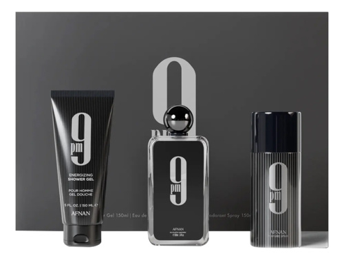 9 Pm: набор (п/вода 100мл + гель д/душа 150мл + дезодорант 150мл)