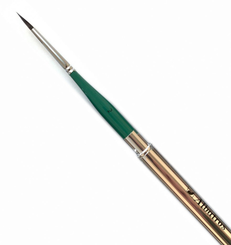 Кисть имитация белки №2 круглая Альбатрос, в футляре