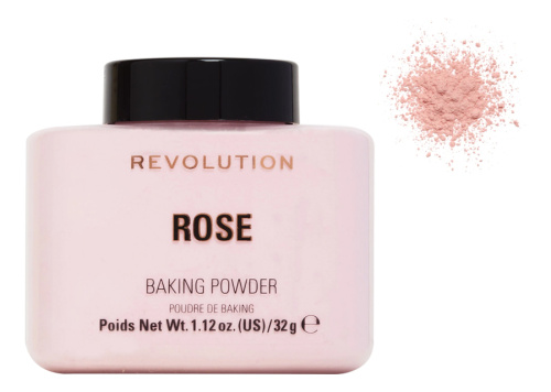 Рассыпчатая пудра для лица Baking Powder 32г: Rose