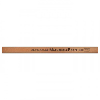Карандаш плотничий Cretacolor, корпус натуральное дерево, твердость-срений, длина 17,5 см