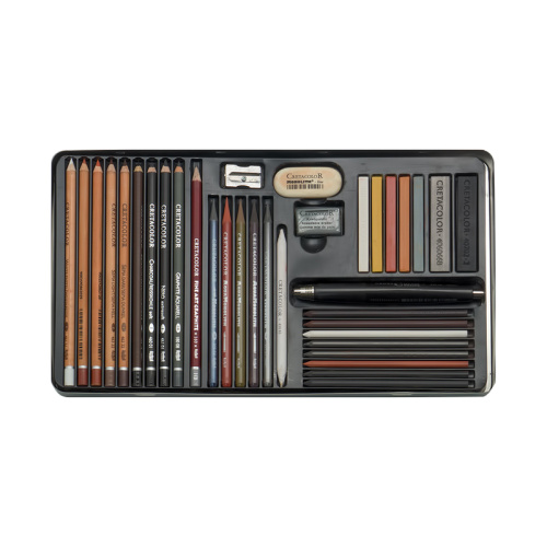 Набор художественный Cretacolor "ULTIMO" 36 шт в металлической коробке