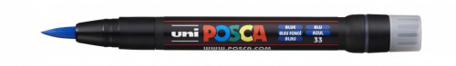 Маркер UNI "POSCA" PCF-350, кисть, цвет синий