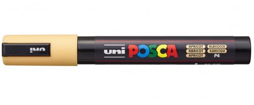 Маркер UNI "POSCA" PC-5M, 1,8-2,5 мм, наконечник пулевидный, цвет абрикосовый