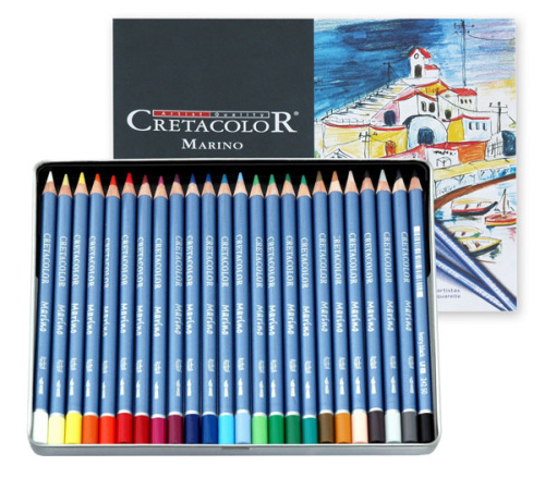 Набор карандашей акварельных Cretacolor "Marino" 36 цв в металле