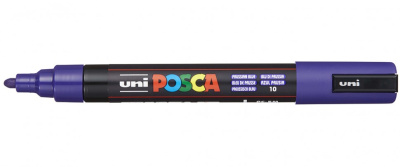 Маркер UNI "POSCA" PC-5M, 1,8-2,5 мм, наконечник пулевидный, цвет берлинская лазурь