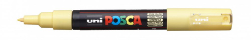 Маркер UNI "POSCA" PC-1M, 0,7 мм, наконечник пулевидный, цвет соломенно-желтый