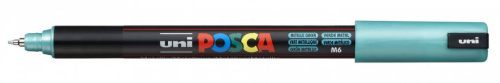 Маркер UNI "POSCA" PC-1MR, 0,7 мм, наконечник игольчатый, цвет зеленый металлик