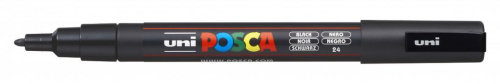 Маркер UNI "POSCA" PC-3M, 0,9-1,3 мм, наконечник пулевидный, №24 цвет черный