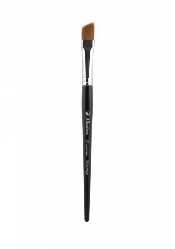 Кисть синтетика скошенная Альбатрос "Мастер" короткая ручка