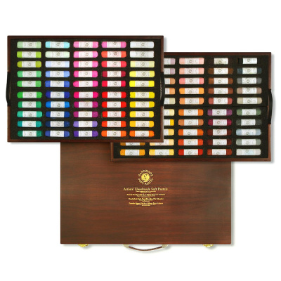 Набор сухой пастели Mungyo "Handmade soft pastel" 100 цв круглая ручной работы, в дереве